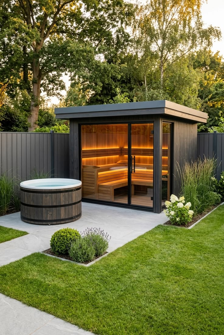 The Wellness Garden — a fully installed wellness space in a British home