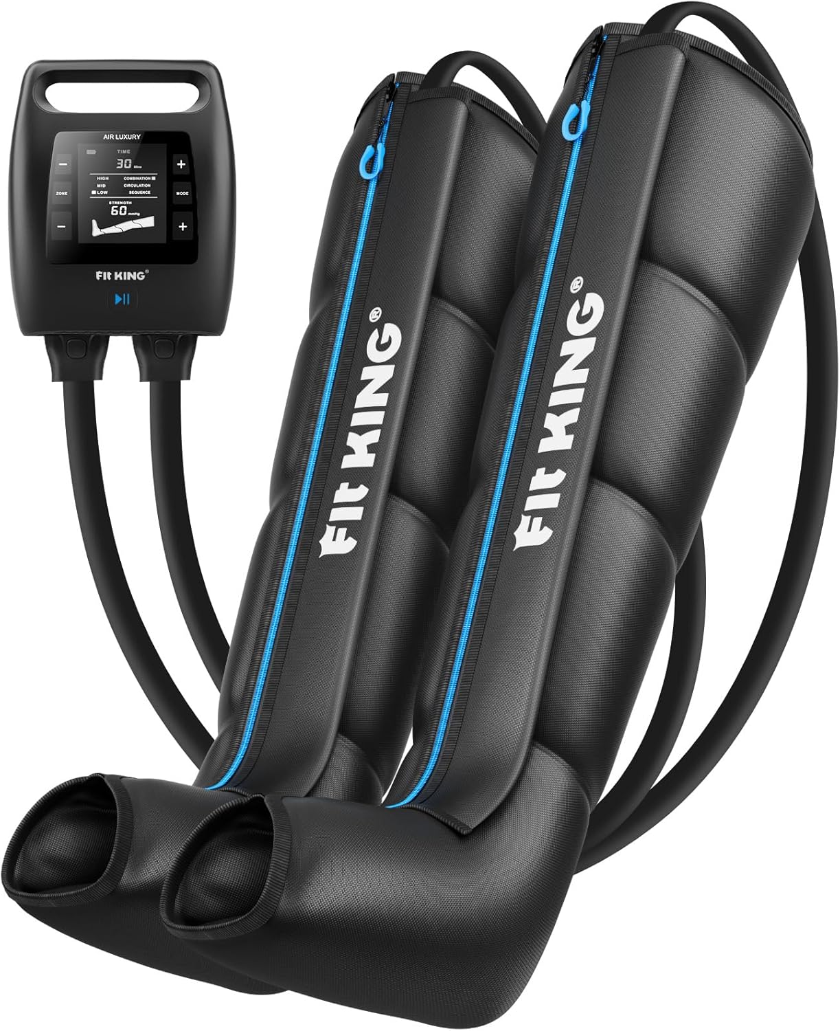 FIT KING compression boots with handheld controller